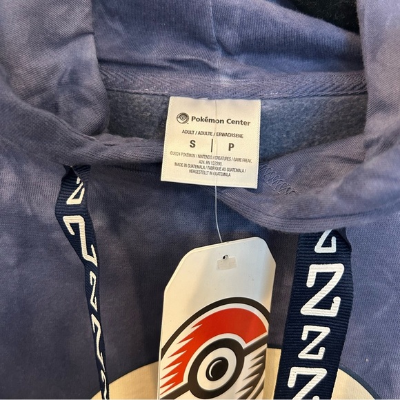 Pokémon Snorlax Blue Mineral-Wash Pullover Hoodie, Small - Picture 4 of 7